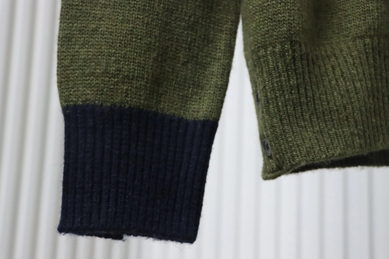 TB Colorblock Wool Crewneck Sweater