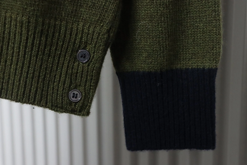 TB Colorblock Wool Crewneck Sweater