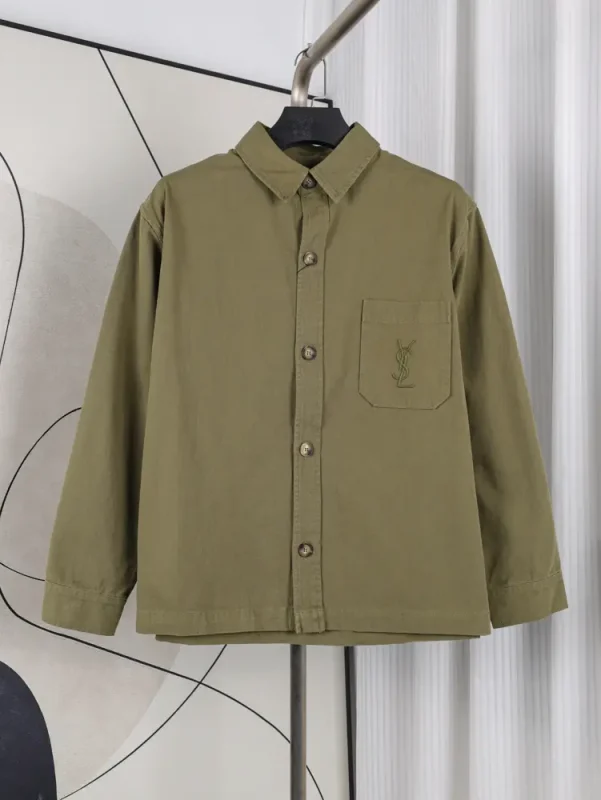 YSL Embroidered Logo shirt
