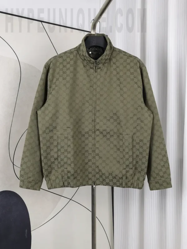 Gu Forest Green G Letter Jacket