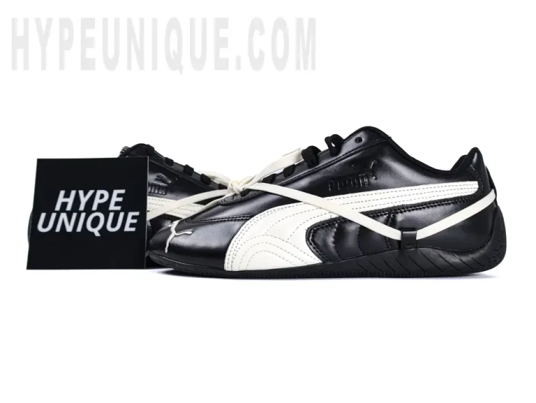 A photo of the Speedcat Premium Rosé Black and the HypeUnique logo.