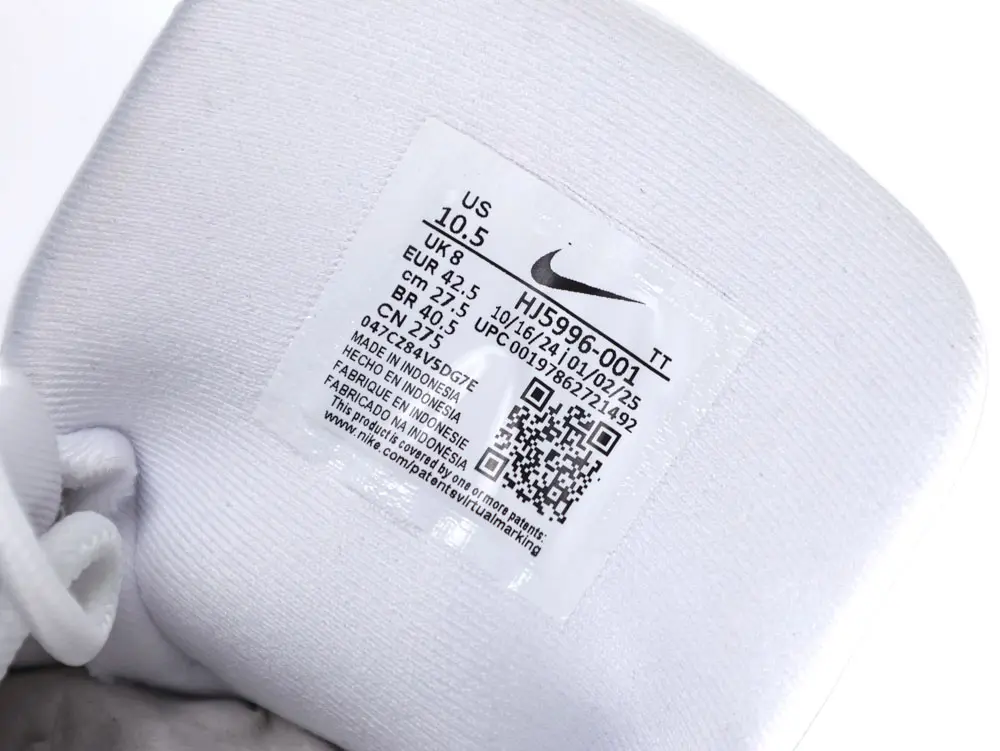 the brand szie label