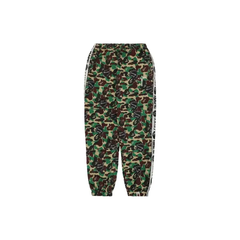 BAPE × Saint Michael Camo Pants