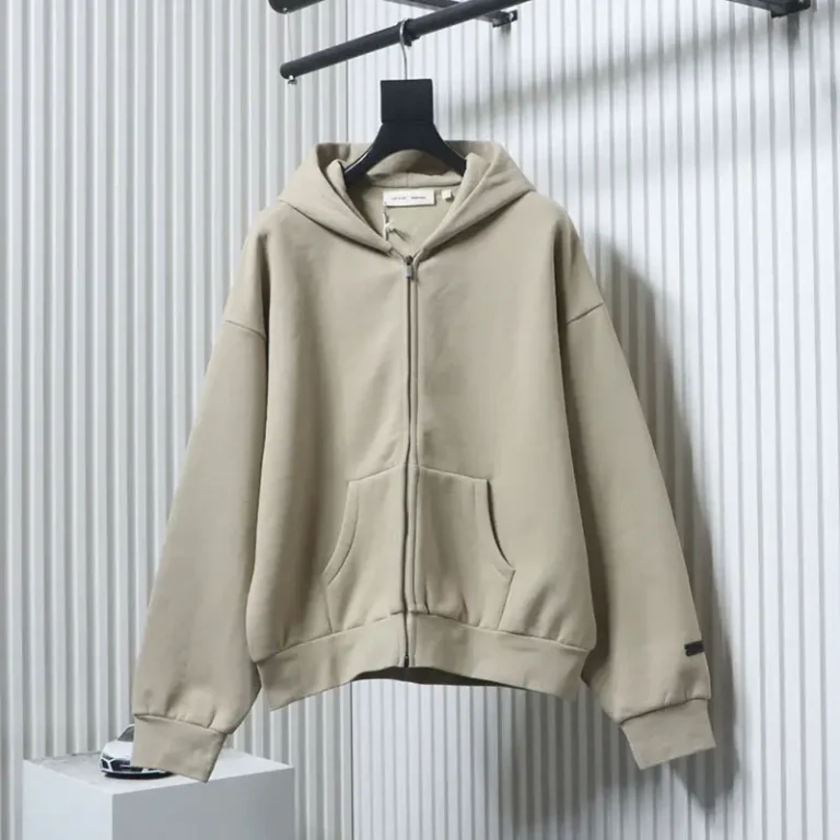 Fear of God Essentials Metallic-Coated Cardigan Sweatshirt