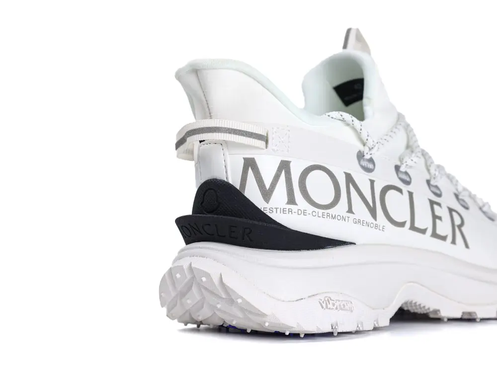 White sneaker with Moncler branding