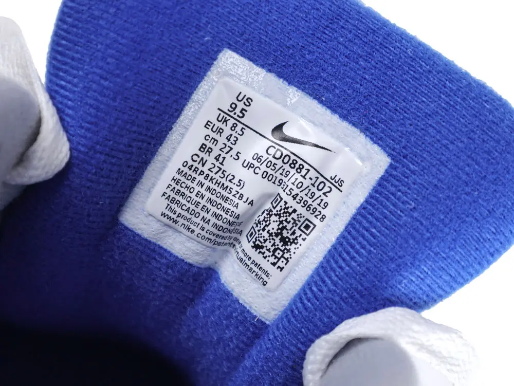 the size label