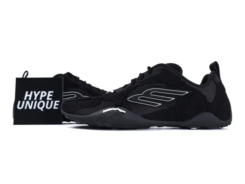 Monday Ultra Sneaker in Black Cotton and Polyester