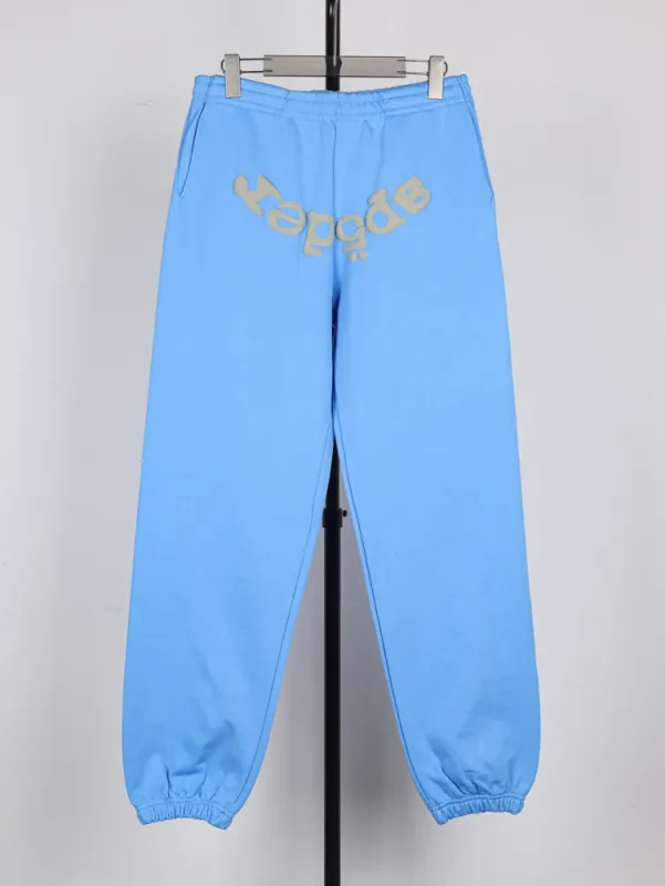 Sp5der Worldwide Sweatpant Blue Grey