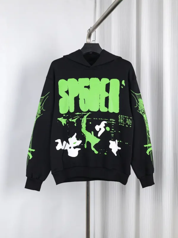 Sp5der X-Ray Hoodie in black