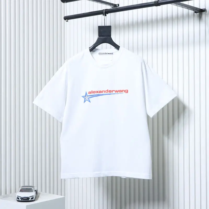 26ss Logo Rhinestone Meteor Print T-Shirt