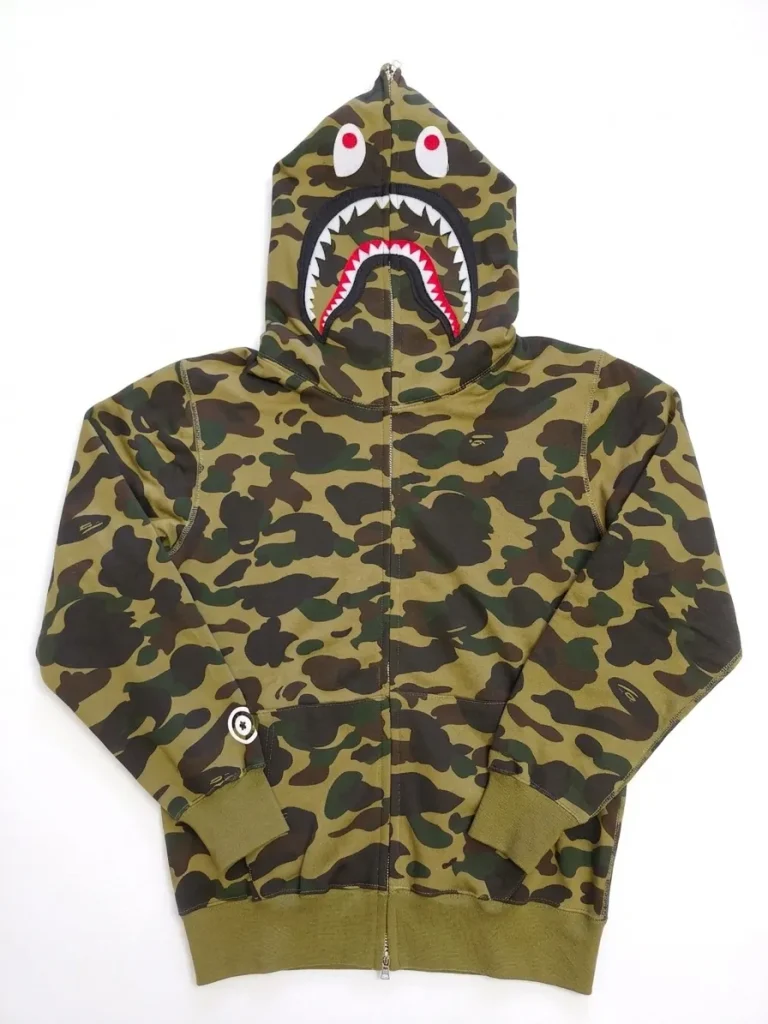 A BATHING APE 1ST CAMO Shark Full Zip Hoodie