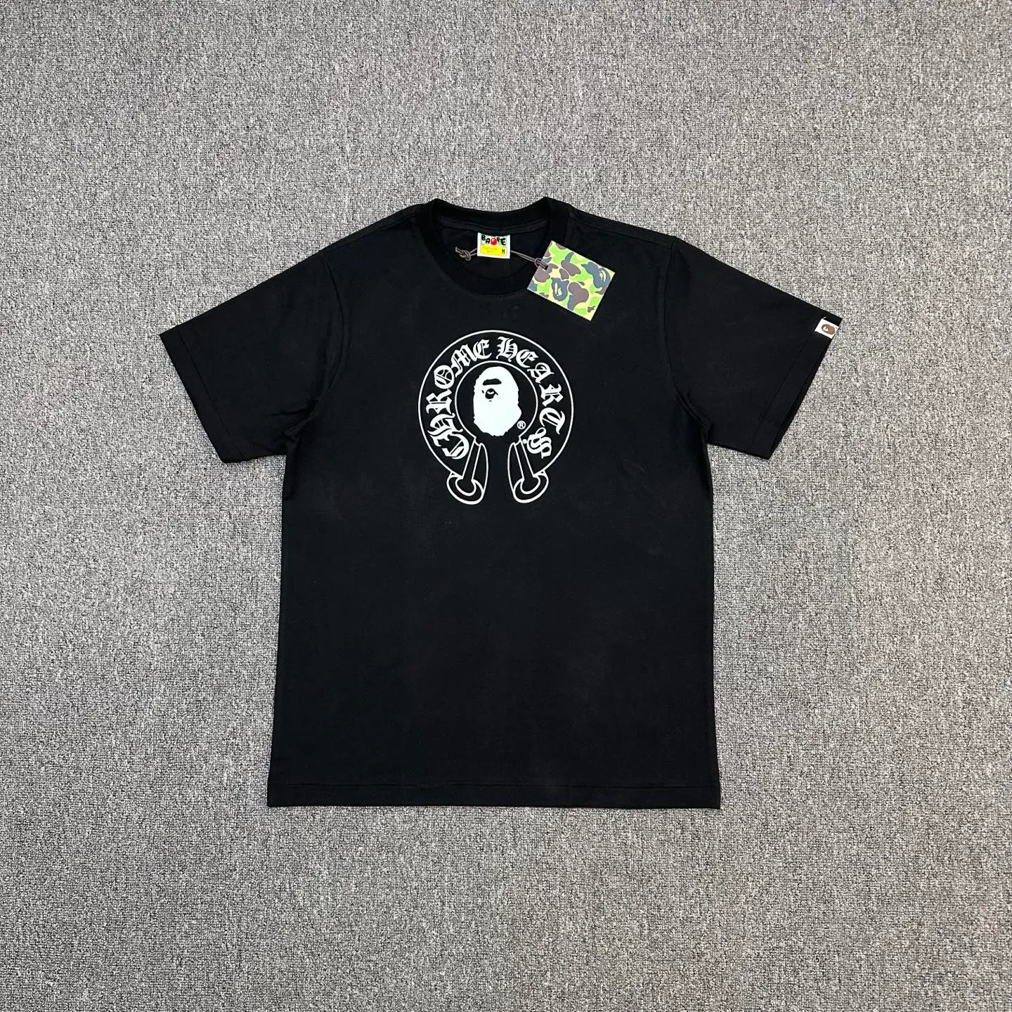 A Bathing Ape Cross Graphic Cotton T-Shirt color Black