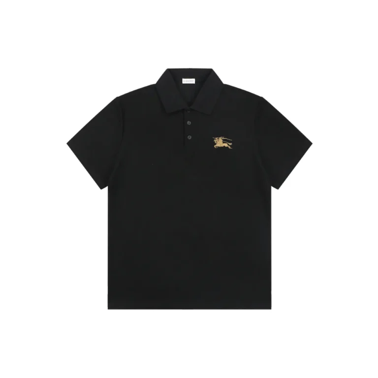 BBR Equestrian Knight Embroidered Polo T-Shirt color Black