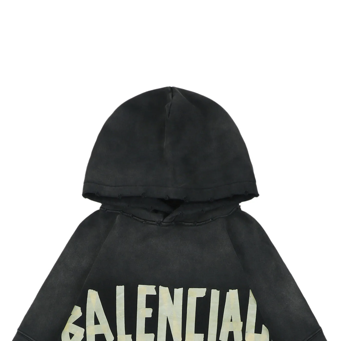 Close up hoodie with visible brand