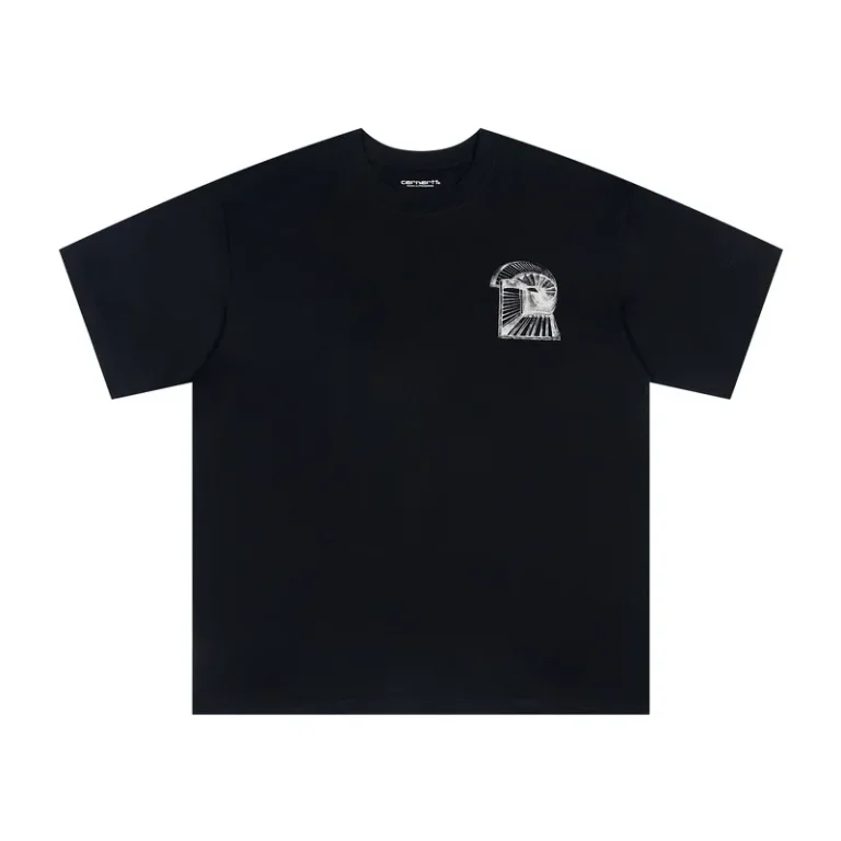 Carhartt Minimal Graphic Logo T-Shirt color Black
