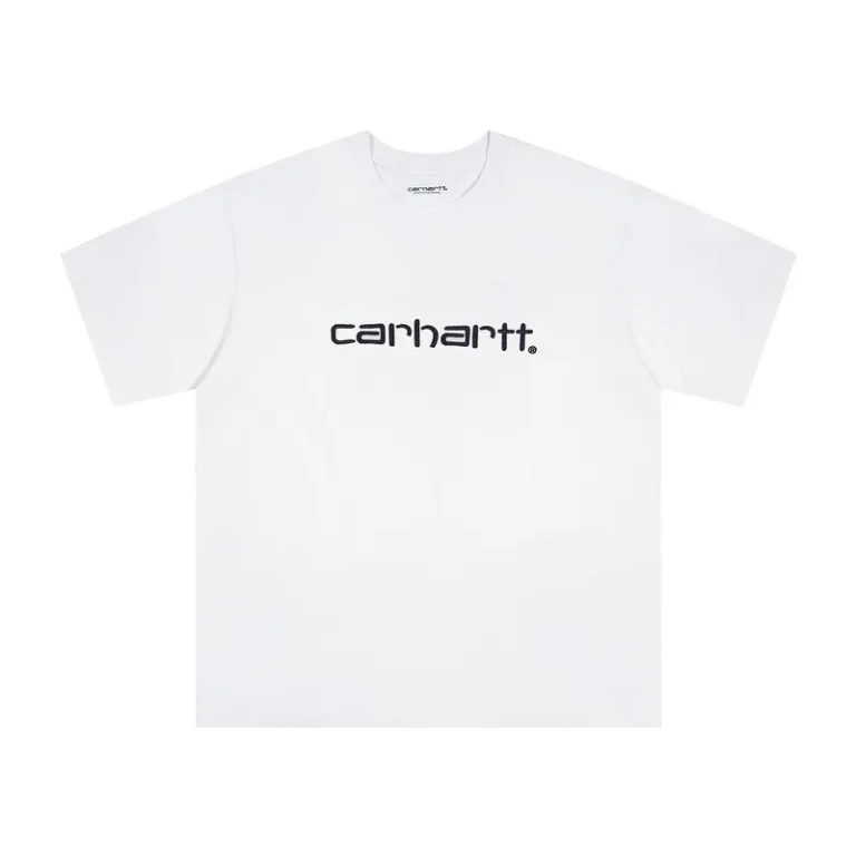 Carhartt Script Logo Embroidered T-Shirt - White
