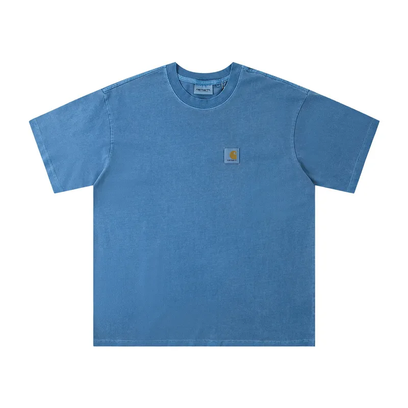 Carhartt WIP Washed Logo Patch T-Shirt color Blue
