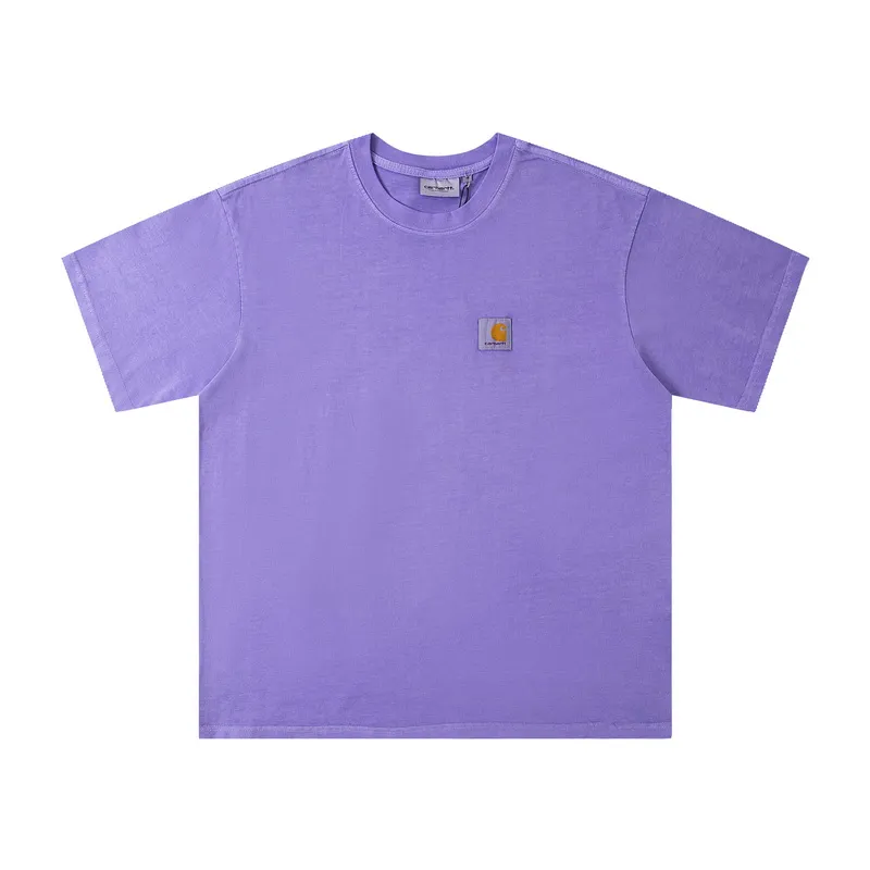 Carhartt WIP Washed Logo Patch T-Shirt color Purple