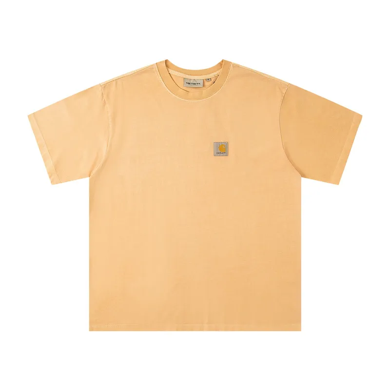 Carhartt WIP Washed Logo Patch T-Shirt color Yellow