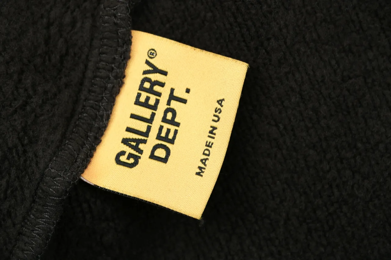 Yellow label Tag featuring Gallery Dept.