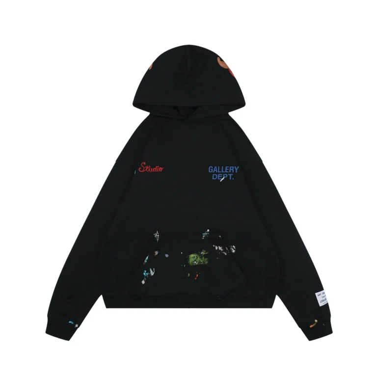 Gallery Dept Leather Patch Graphic Hoodie