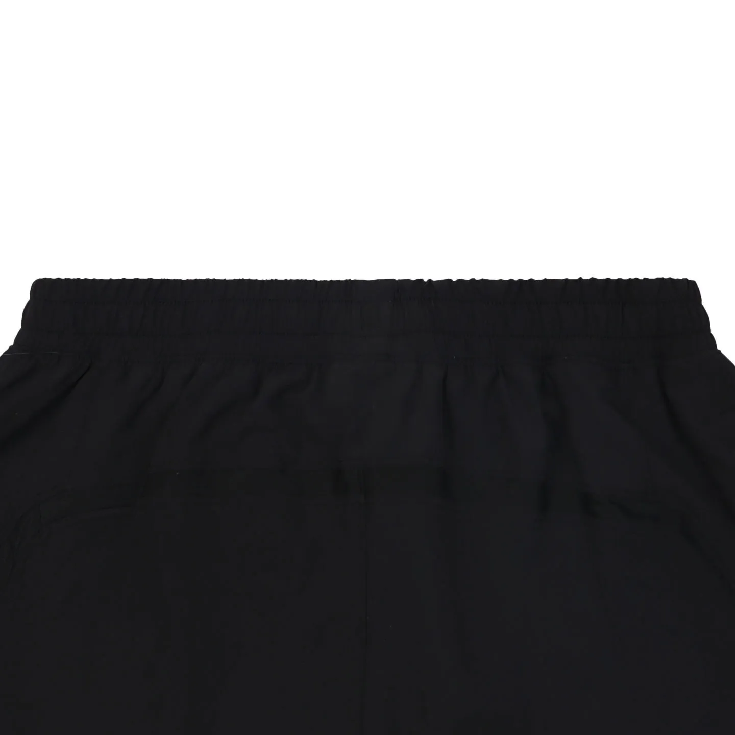 Close up black fabric waistband of Shorts