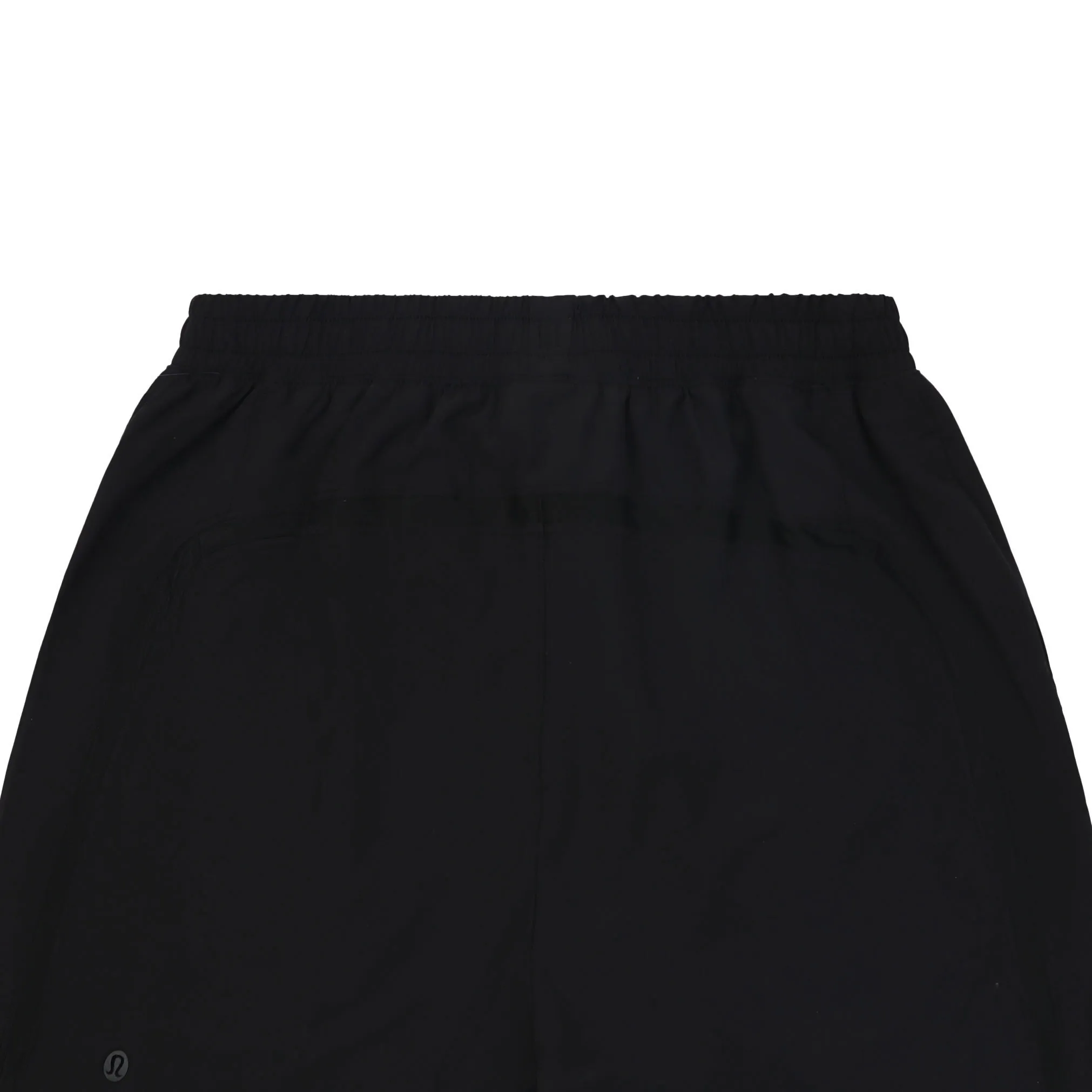 Black fabric waistband of Shorts