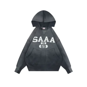 Saint Michael x BerBerJin SAAA Distressed Hoodie Black
