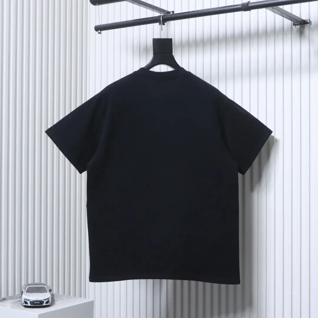 Back of BAPE Vertical Stripe Camo Ape Head T-Shirt