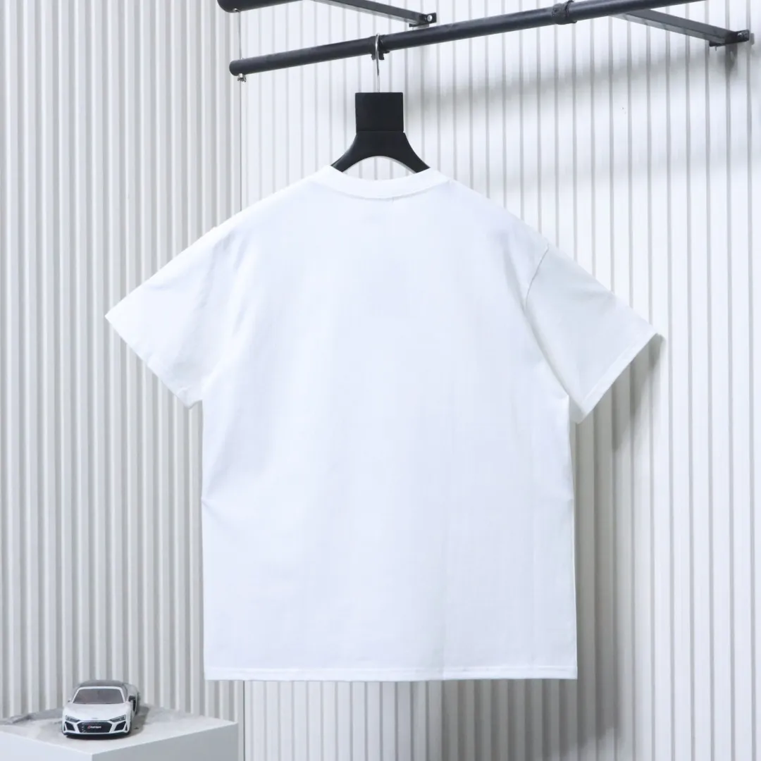 Back of BAPE Vertical Stripe Camo Ape Head T-Shirt