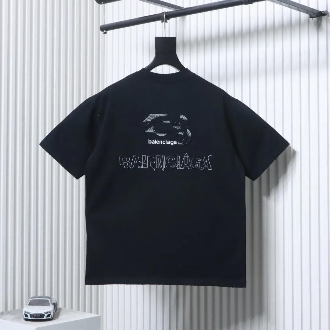 BLCG Embroidered Patch T-Shirt - Black - Back