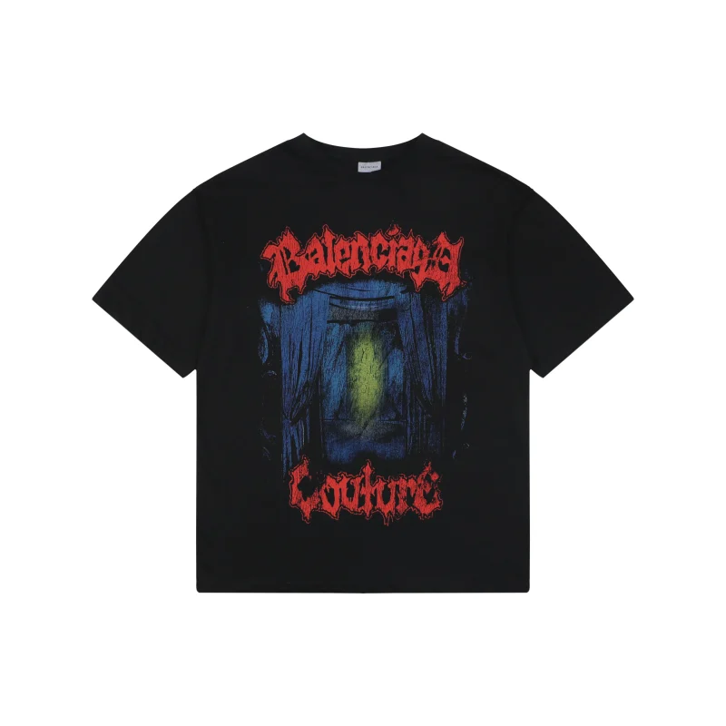 Stage Curtain Crackle Print T-Shirt