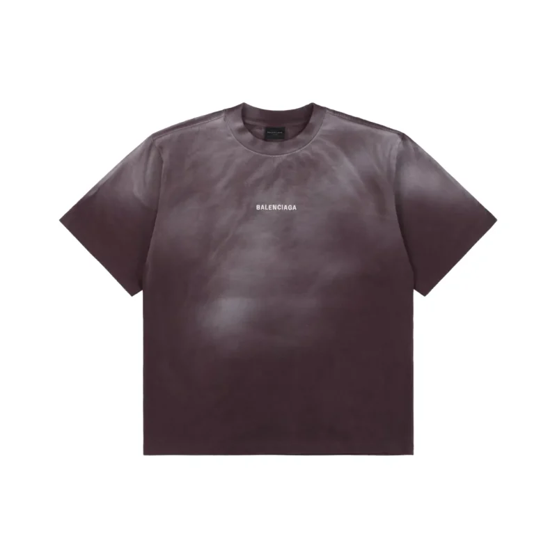 Washed Coffee Embroidered T-Shirt