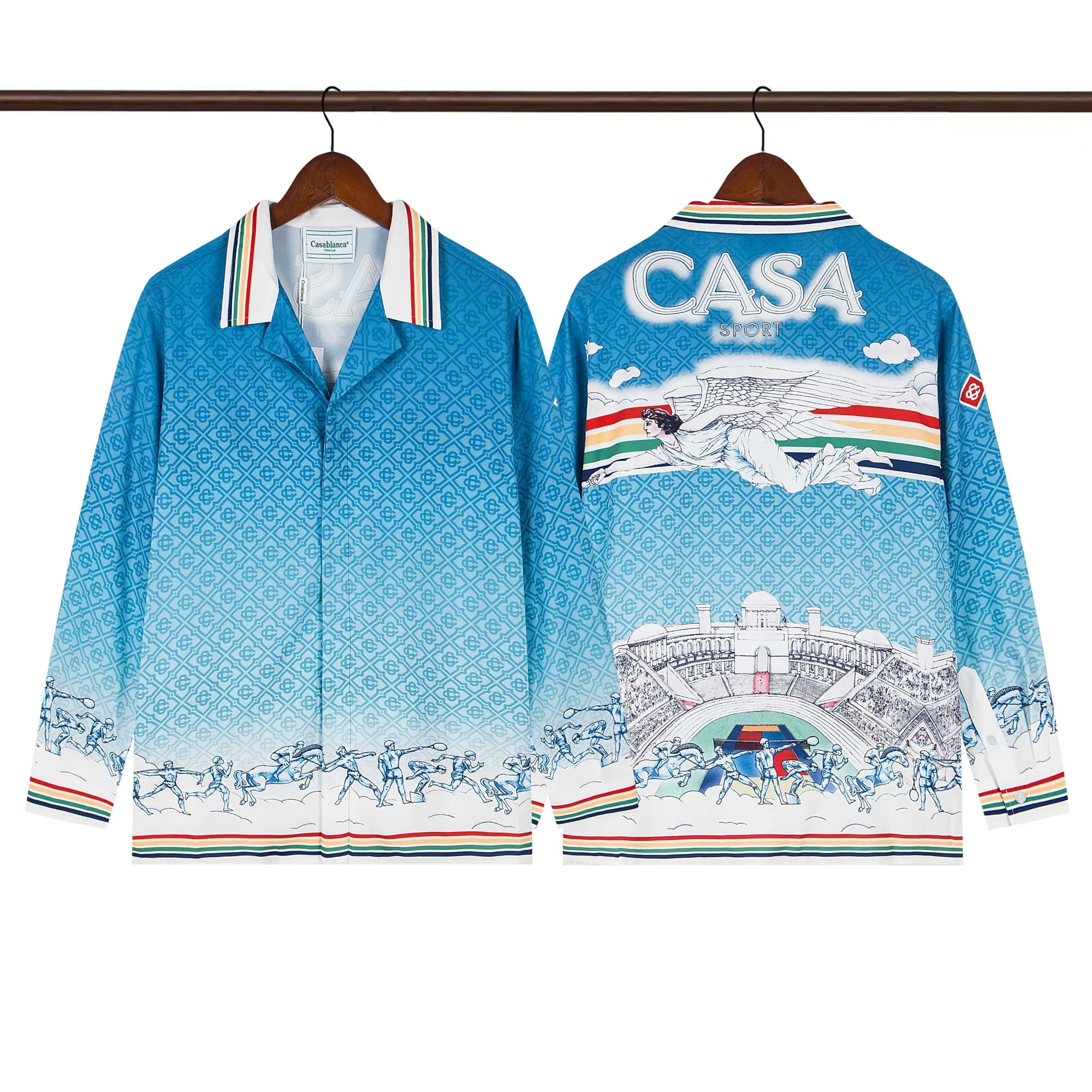 C-Blanca "Casa Sport" Angelic Gradient Silk Shirt