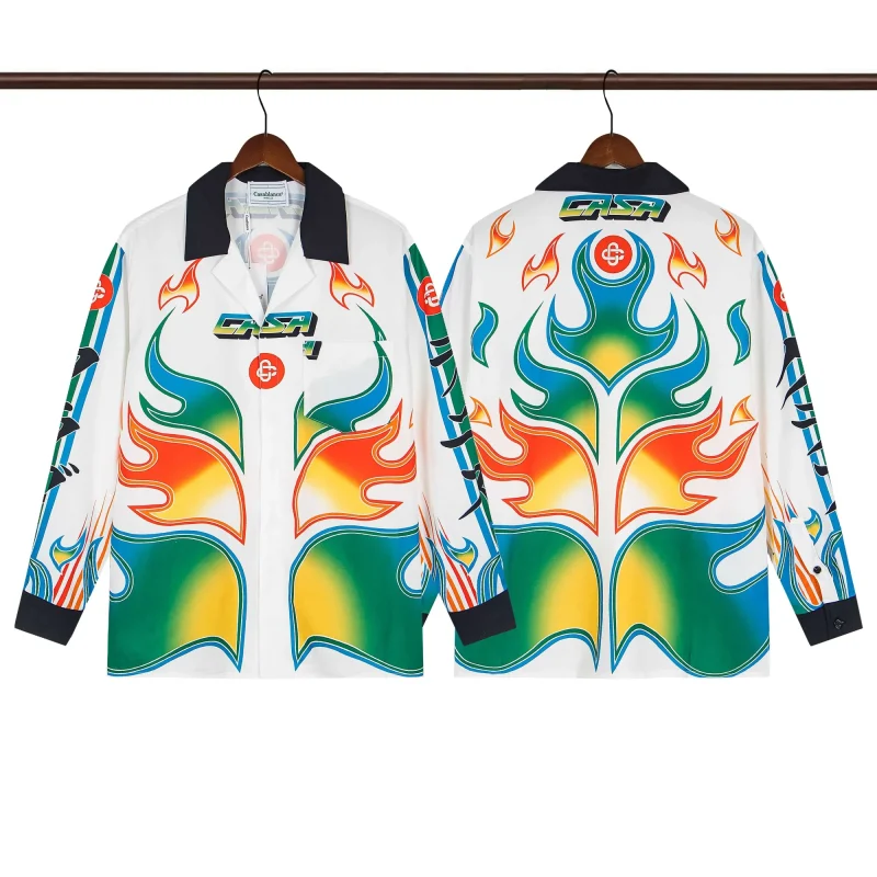 C-Blanca 'Psychedelic Rock' Long-Sleeve Silk Shirt