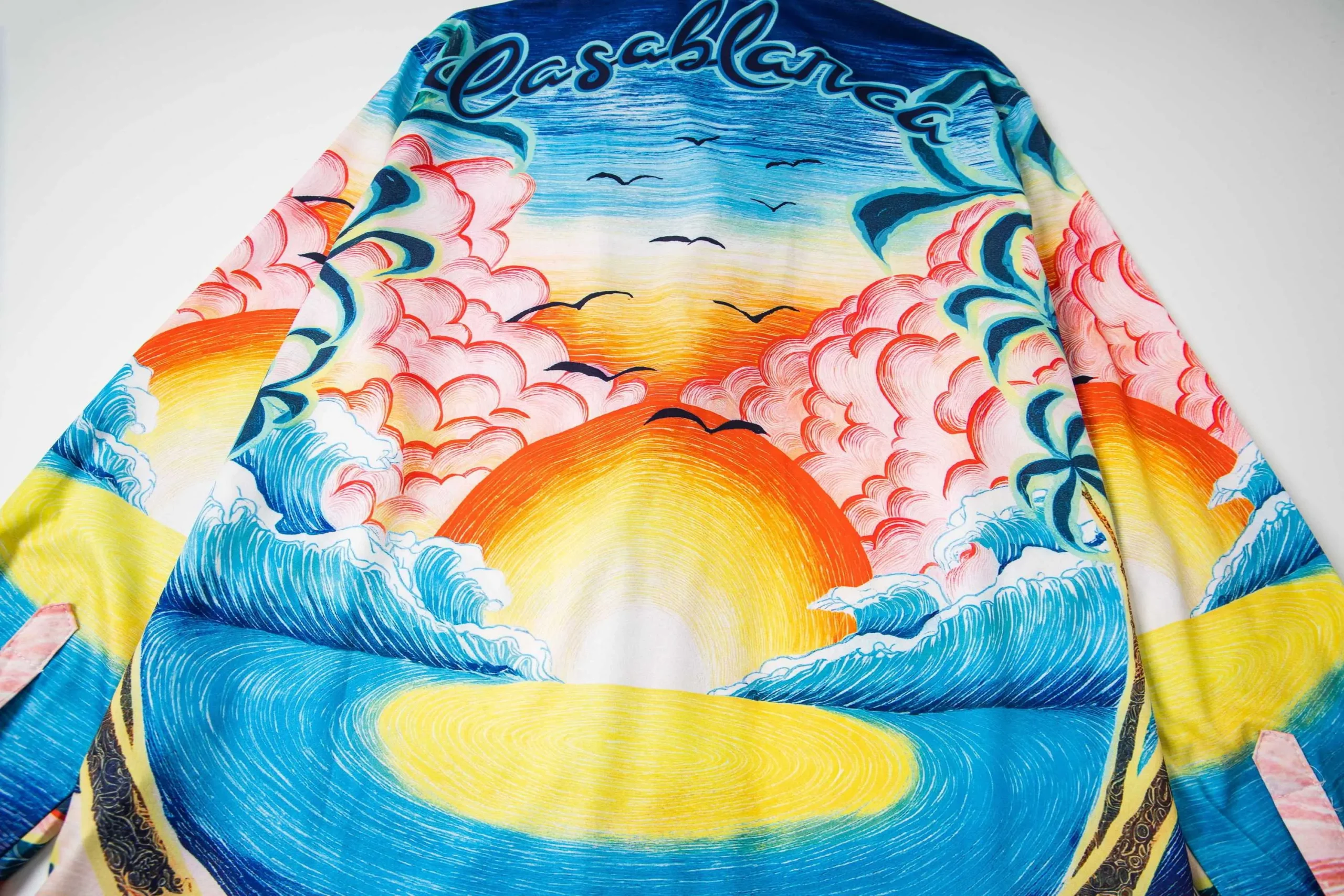 Details of Shirt with Sunset Design