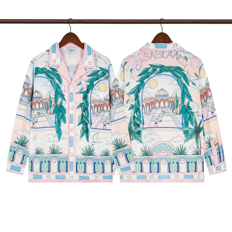 C-Blanca Tennis Club Architectural Silk Shirt