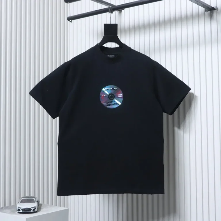 CD Graphic Distressed Cotton T-Shirt
