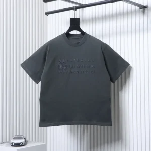 MM 25SS Embroidered Letter T-Shirt