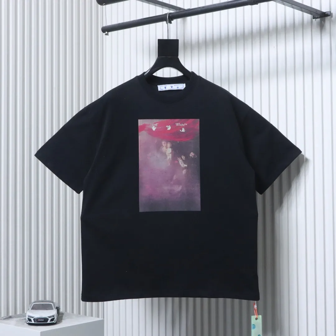 Off-White Blurred Oil Painting Arrow T-Shirt