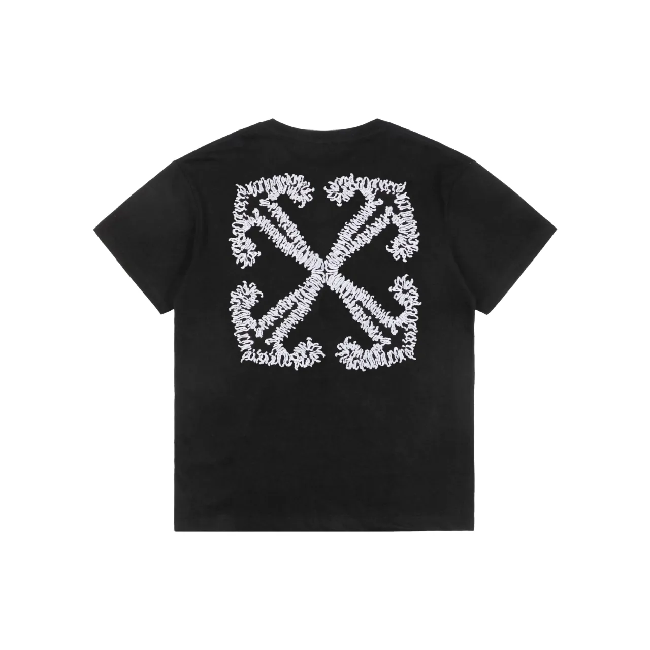 Back of Off-White Wavy Anchor Arrow Embroidered T-Shirt