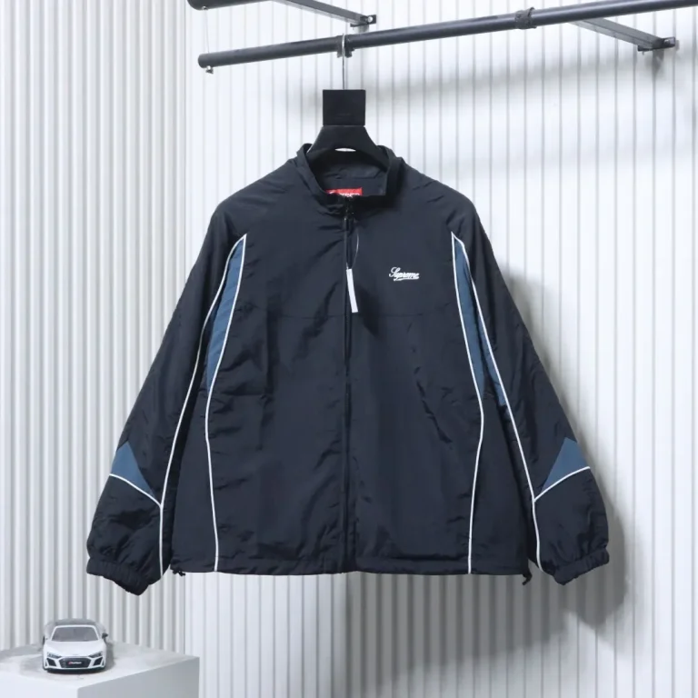 Sup Contrast Piping Color Block Track Jacket