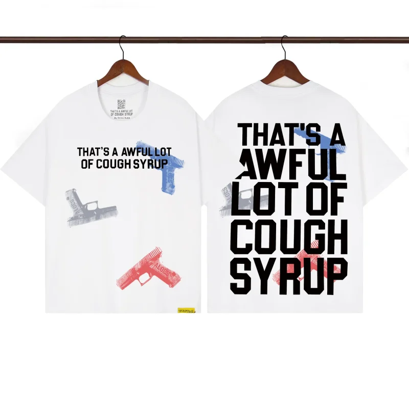 That’s A Awful Lot Of Cough Syrup White "Pistol Fade" Graphic T-Shirt