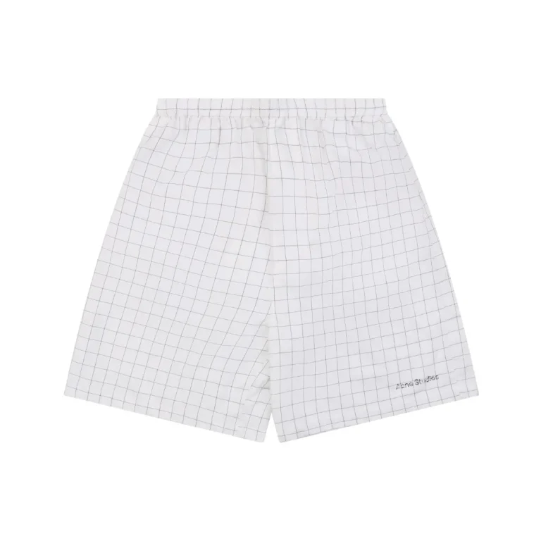 Acne Check Grid Shorts