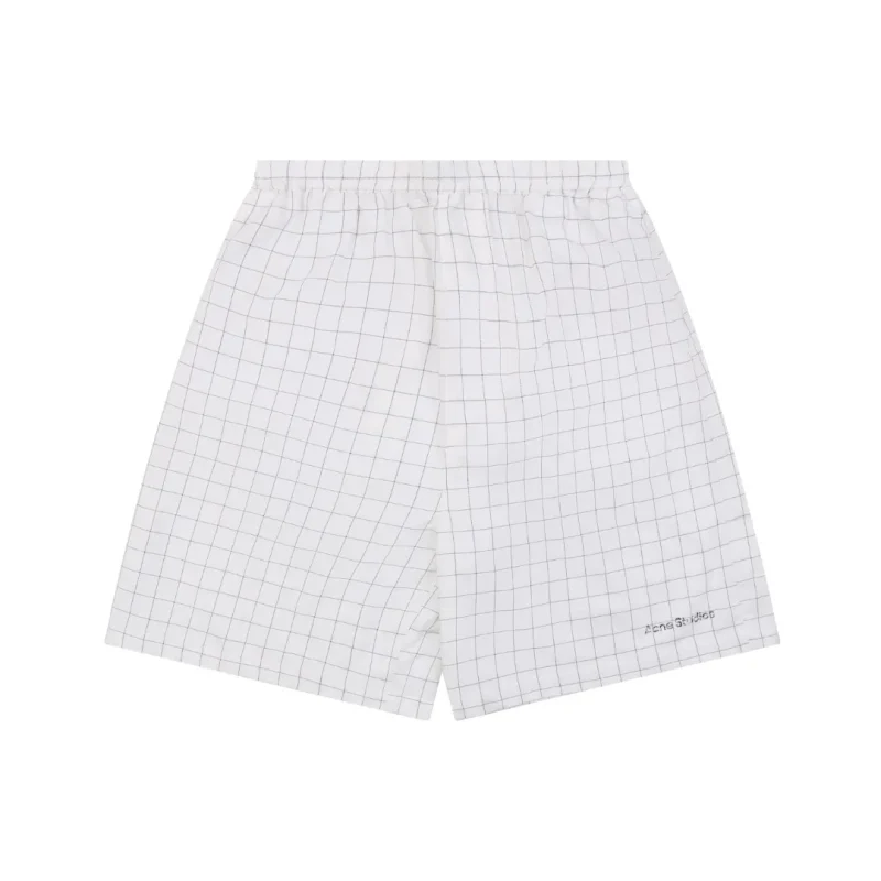 Acne Check Grid Shorts