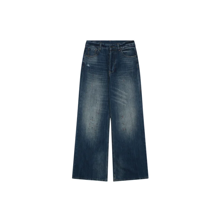 Acne Splatter Distressed Denim Pants