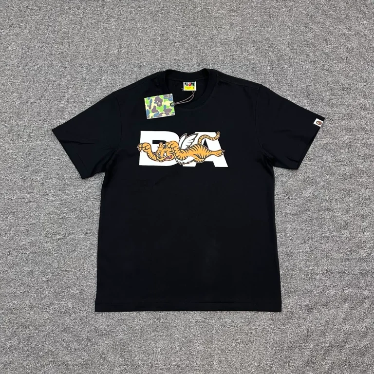 BAPE SS26 Tiger Print T-Shirt Color Black