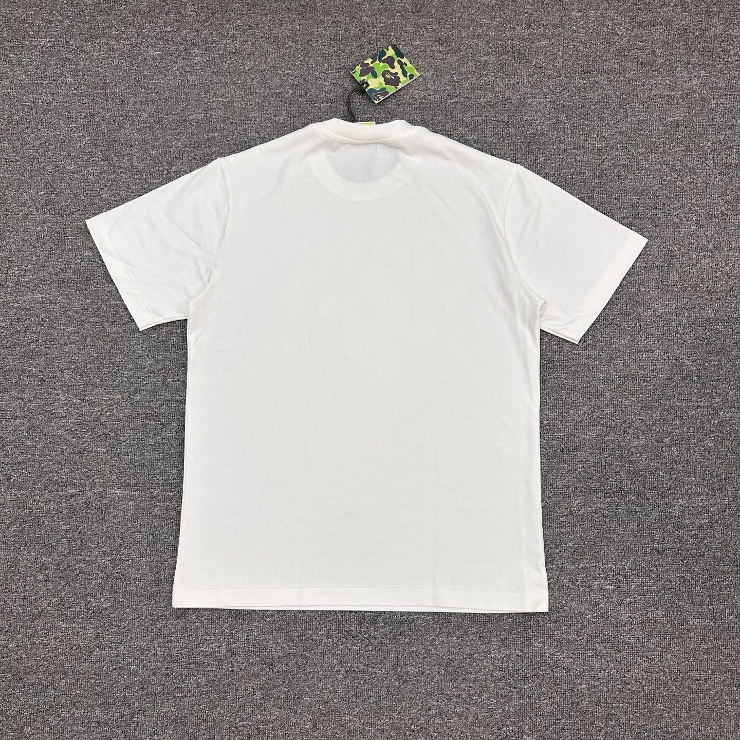 Back of BAPE × 88RISING Collaboration Rubik's Cube Ape Print T-Shirt