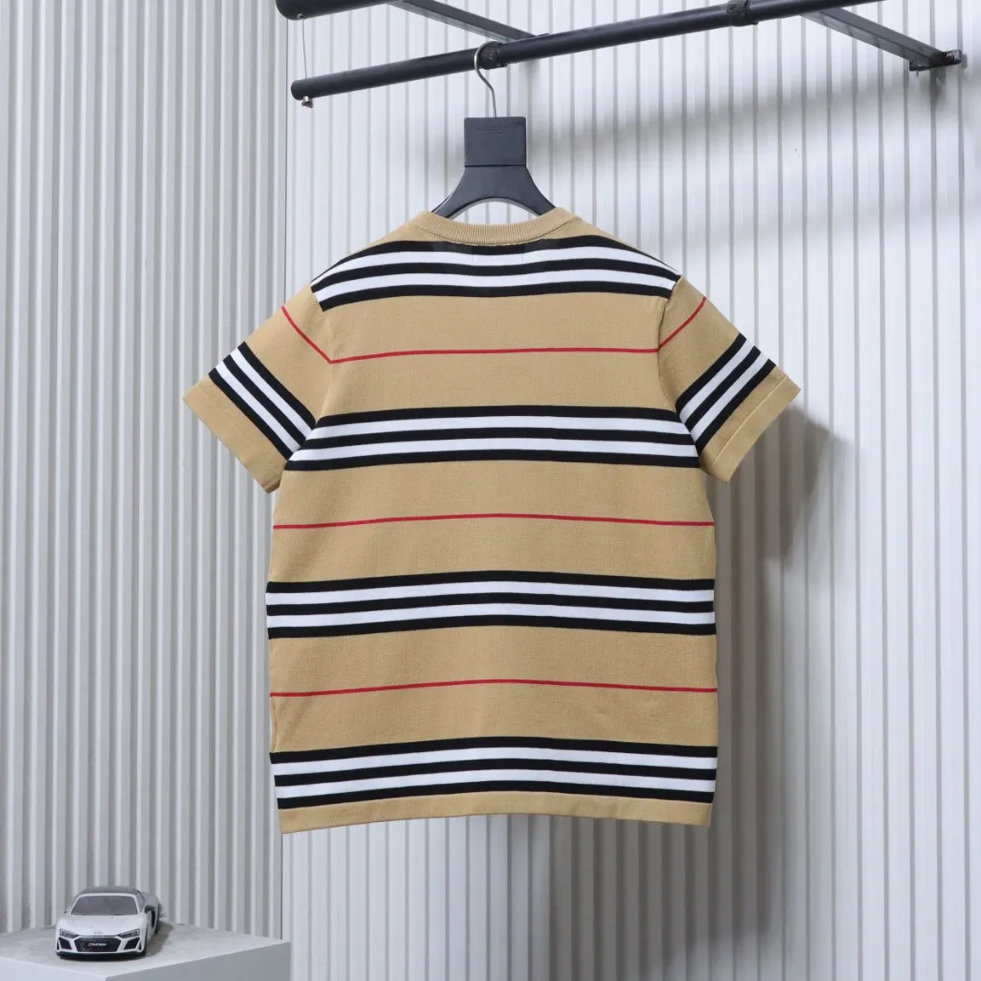 Back of BBR Classic TB Embroidered Striped Knit T-Shirt