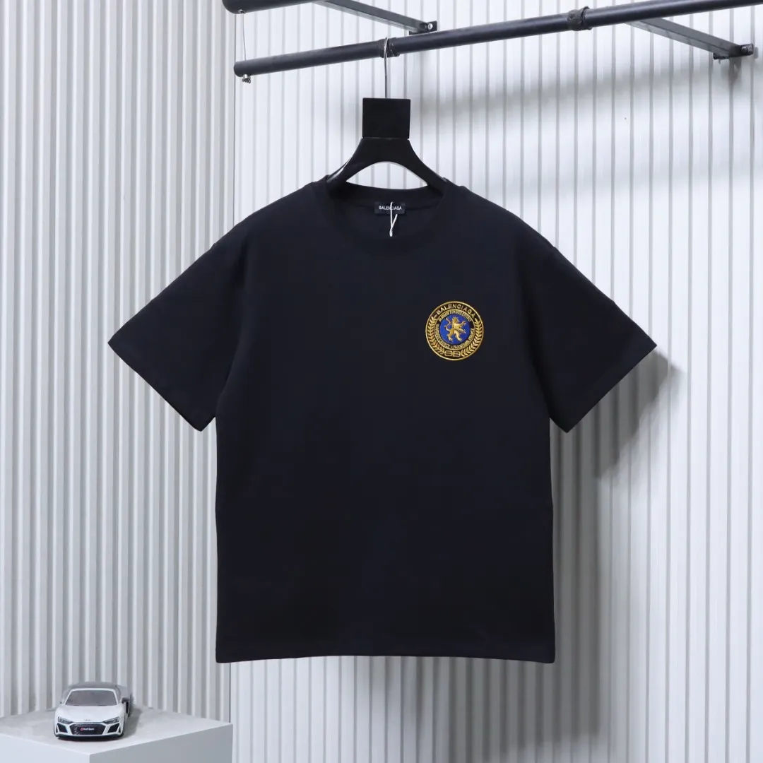 BLCG 26SS Embroidered Badge Short Sleeve T-Shirt Color Black